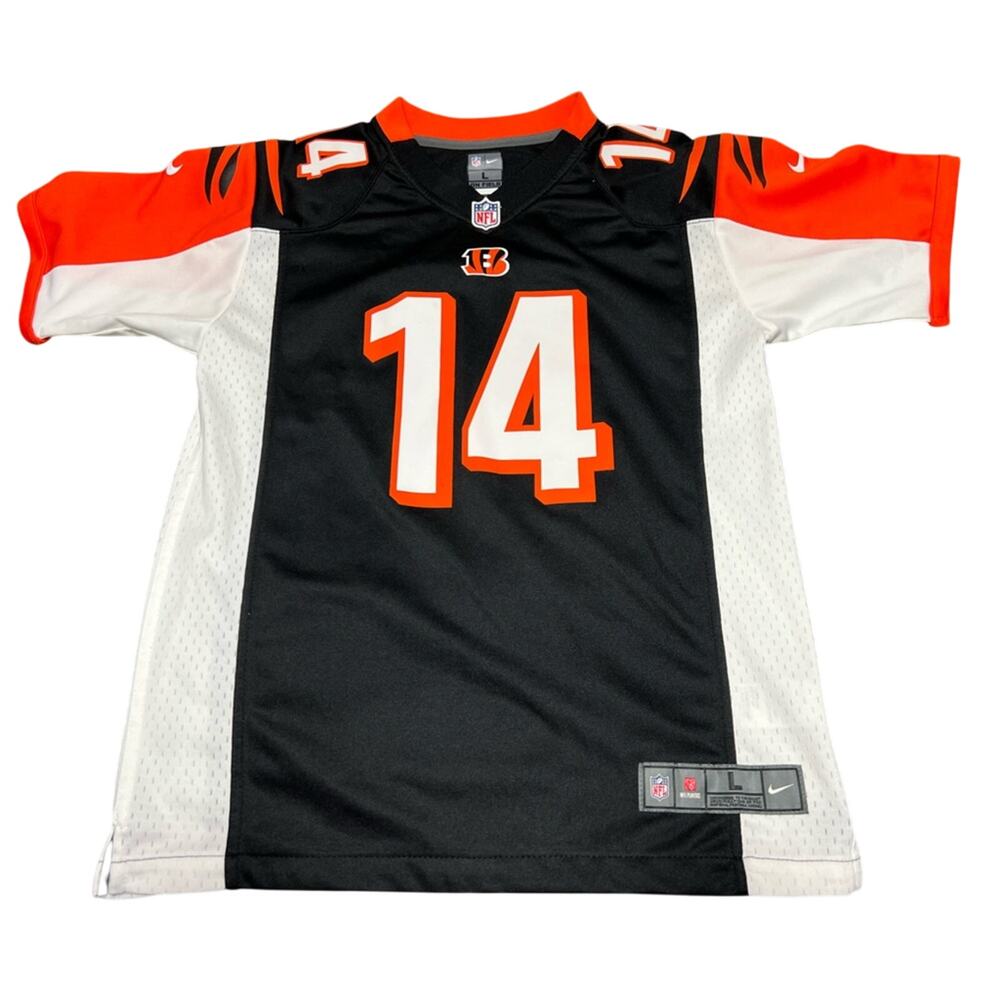 Nike On Field NFL Cincinnati Bengals #14 Andy Dalton Jersey Youth Size Large